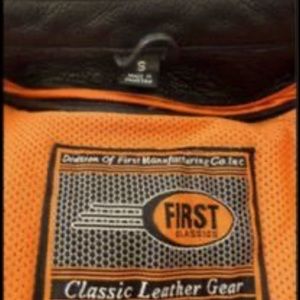 First Classics genuine leather bike jacket